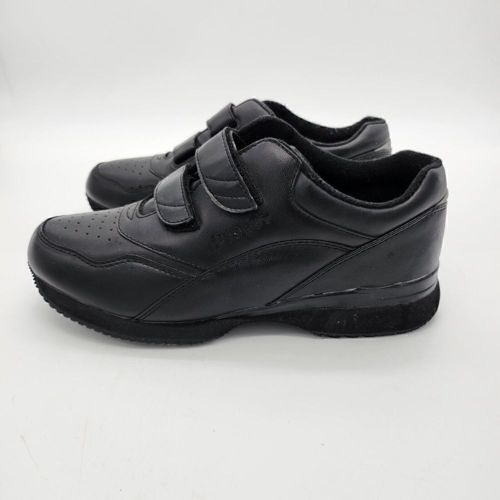 Propet Tour Walker Strap Walking  Womens Black Sneakers Athletic Shoes 9.5M